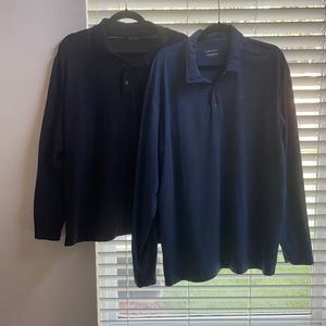 2 Long Sleeve Walter Hagen Golf Polo Shirt XL